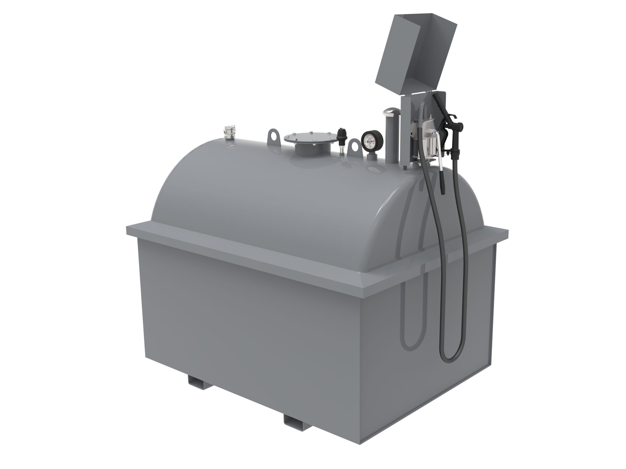 Polttoainesäiliö 1450 l 100% valuma-altaalla